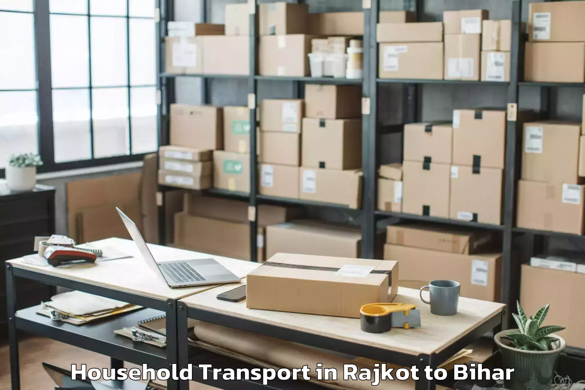 Reliable Rajkot to Laukahi Household Transport